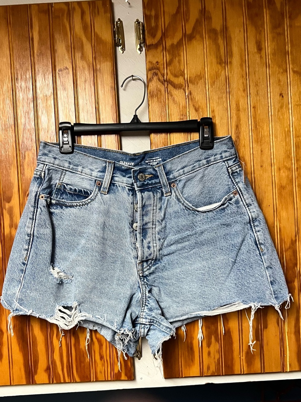 Old navy Vintage-Inspired Light Blue Denim Cutoff Shorts size 8